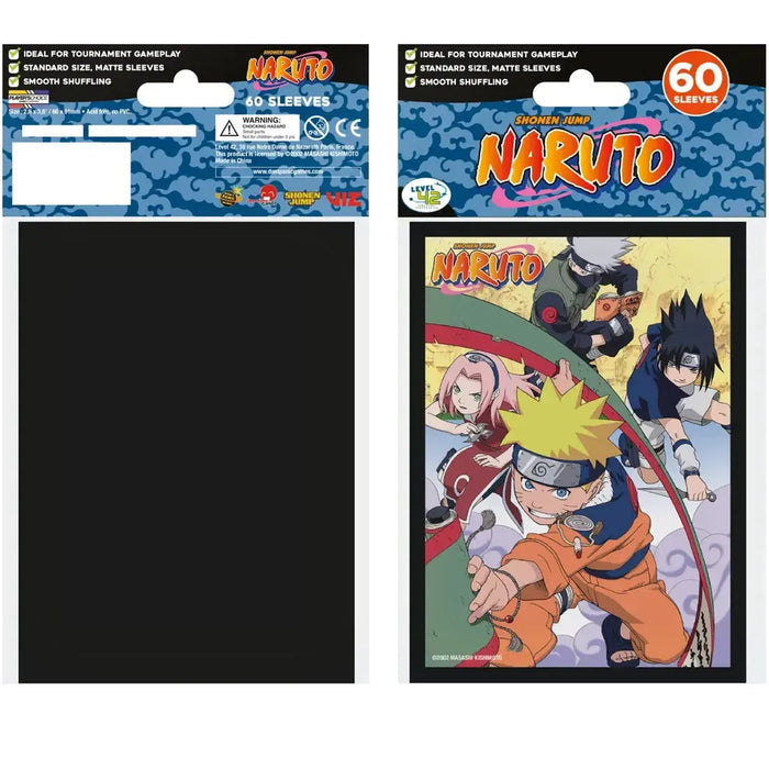 Naruto - Team 7 Art Protective Card Sleeves (60 Count, Standard Size) - Japanime Games - Player's Choice Game Accessories Series