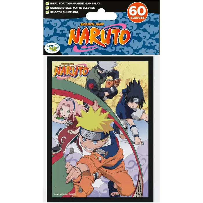 anime card sleeves standard Naruto Team 7 Protective Card Sleeves 60ct by Japanime Games — Poggers