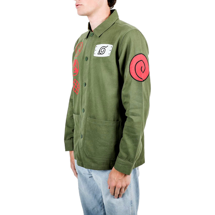 Naruto Shippuden - Adult-Size Kakashi Hatake Olive Chore Jacket - Bioworld