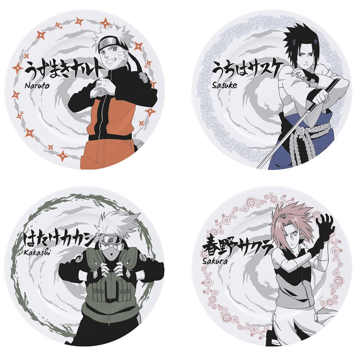 Naruto Shippuden - Character Porcelain Plate Set (4-Pack) - ABYstyle