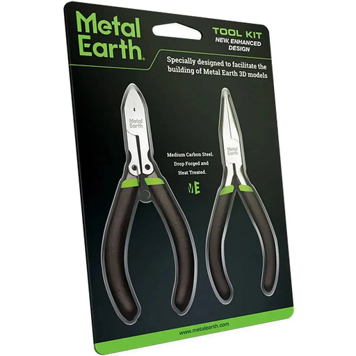 Needle Nose Pliers & Clippers Tool Kit Set for Model Kits (Medium-Carbon Steel) - Fascinations - Metal Earth Series