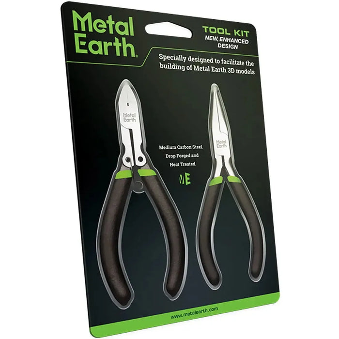 Needle Nose Pliers & Clippers Tool Kit Set for Model Kits (Medium-Carbon Steel) - Fascinations - Metal Earth Series