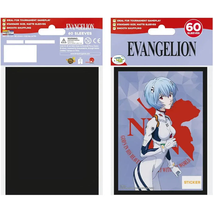 Neon Genesis Evangelion - Rei Ayanami Art Protective Card Sleeves (60 Count, Standard Size) - Japanime Games - Player's Choice Game Accessories Series