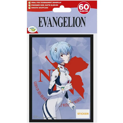 Neon Genesis Evangelion - Rei Ayanami Art Protective Card Sleeves (60 Count, Standard Size) - Japanime Games - Player's Choice Game Accessories Series