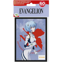 Neon Genesis Evangelion - Rei Ayanami Art Protective Card Sleeves (60 Count, Standard Size) - Japanime Games - Player's Choice Game Accessories Series