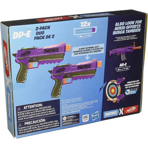 Nerf [Fortnite] - DP-E Foam Dart Toy Gun Blasters (Set of 2) - Hasbro