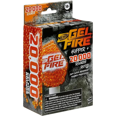 Nerf Pro: Gelfire - Replacement Hopper & 20,000 Orbeez-Similar Gel Bead Refill (800 Round Capacity) - Hasbro