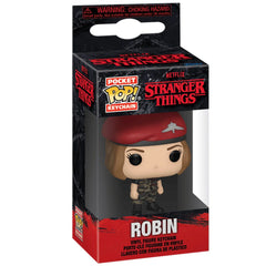 Netflix: Stranger Things - Robin in Hunter Outfit Figure Keychain - Funko - Pocket Pop! Keychain Series