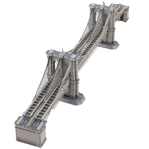 New York - Brooklyn Bridge 3D Figure Model Kit (1:6861 Scale, Steel, Moderate Difficulty) - Fascinations - Metal Earth Premium Series - (2023)