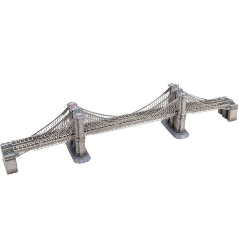 New York - Brooklyn Bridge 3D Figure Model Kit (1:6861 Scale, Steel, Moderate Difficulty) - Fascinations - Metal Earth Premium Series - (2023) - Image 4