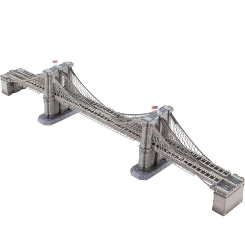 New York - Brooklyn Bridge 3D Figure Model Kit (1:6861 Scale, Steel, Moderate Difficulty) - Fascinations - Metal Earth Premium Series - (2023) - Image 5