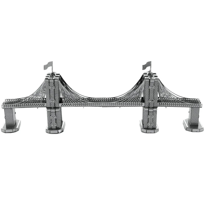 New York - Brooklyn Bridge Building 3D Figure Model Kit (Steel, Moderate Difficulty) - Fascinations - Metal Earth Series - (2023)