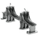 New York - Brooklyn Bridge Building 3D Figure Model Kit (Steel, Moderate Difficulty) - Fascinations - Metal Earth Series - (2023)