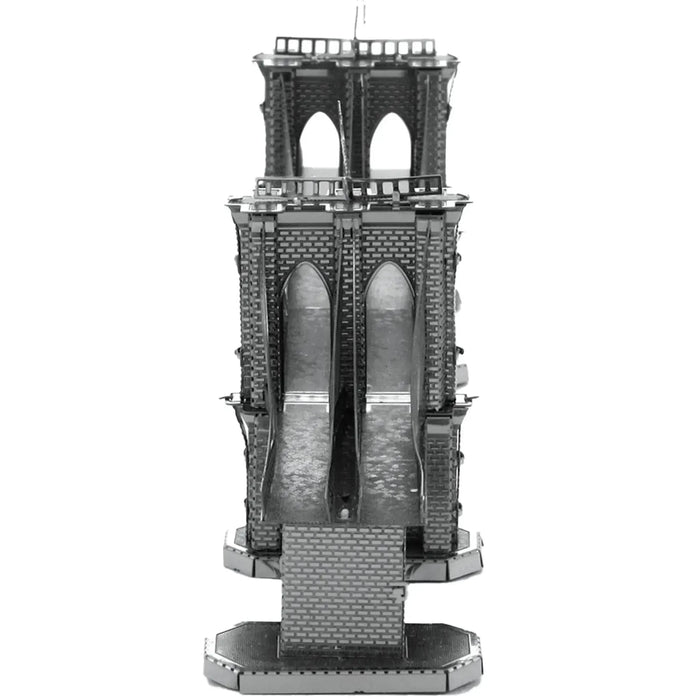 New York - Brooklyn Bridge Building 3D Figure Model Kit (Steel, Moderate Difficulty) - Fascinations - Metal Earth Series - (2023)