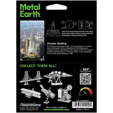 New York - Chrysler Building Figure Model Kit (Steel, Easy Difficulty) - Fascinations - Metal Earth Series - (2024) - Image 3