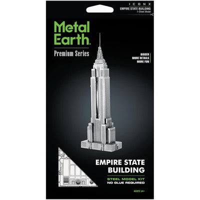 New York - Empire State Building 3D Figure Model Kit (Steel, Moderate Difficulty) - Fascinations - Metal Earth Premium Series - (2021)