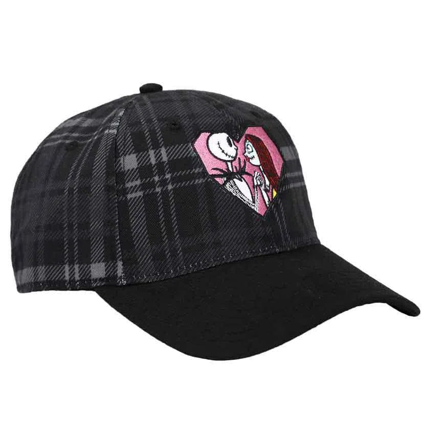 Nightmare Before Christmas - Jack & Sally In Love Hat (Plaid, Embroidered) - Bioworld