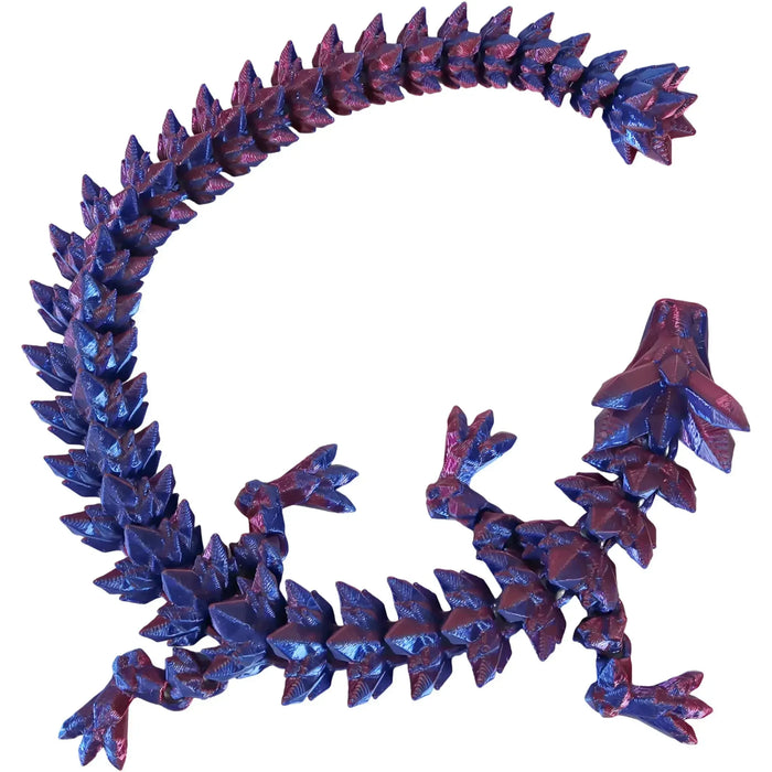 Nightshade Dragon Hatchling Toy Figure with Egg (3D Printed) - Wonderland Workshop