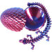 Nightshade Dragon Hatchling Toy Figure with Egg (3D Printed) - Wonderland Workshop