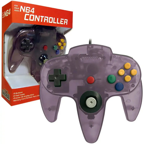 Nintendo 64 - Atomic Purple Wired Controller (6' Cable) - Old Skool