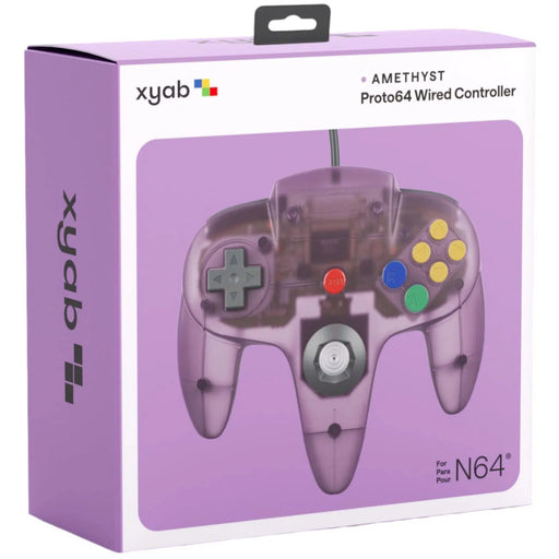 Nintendo 64 Proto64 Wired Controller (Amethyst) - XYAB