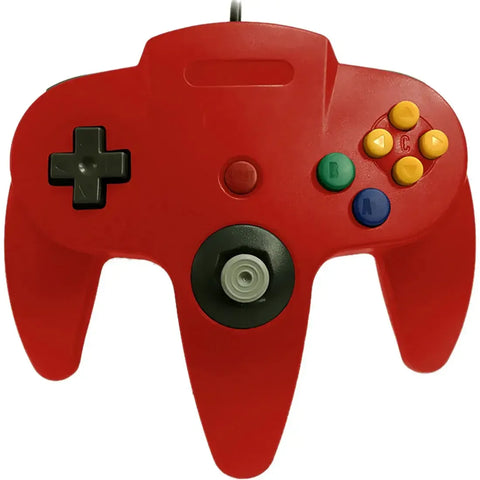 Nintendo 64 - Red Wired Controller - Old Skool
