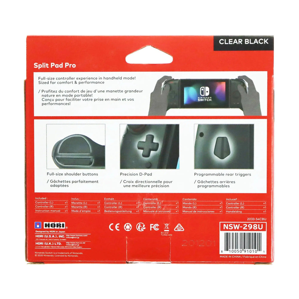 Nintendo Switch Controller (Black) - Hori - Split Pad Pro