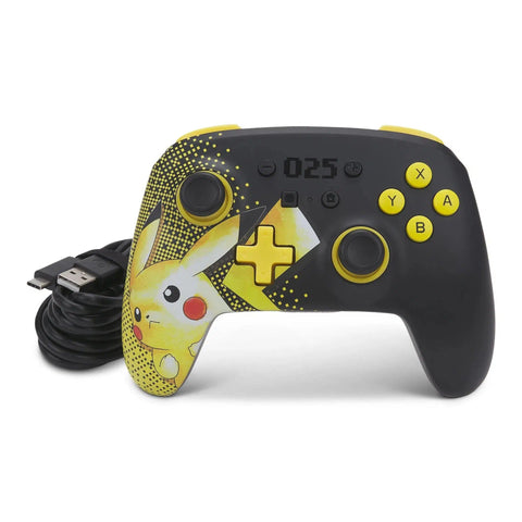 Nintendo Switch Controller (Pikachu 025 Version) - PowerA - Enhanced Wireless Controller