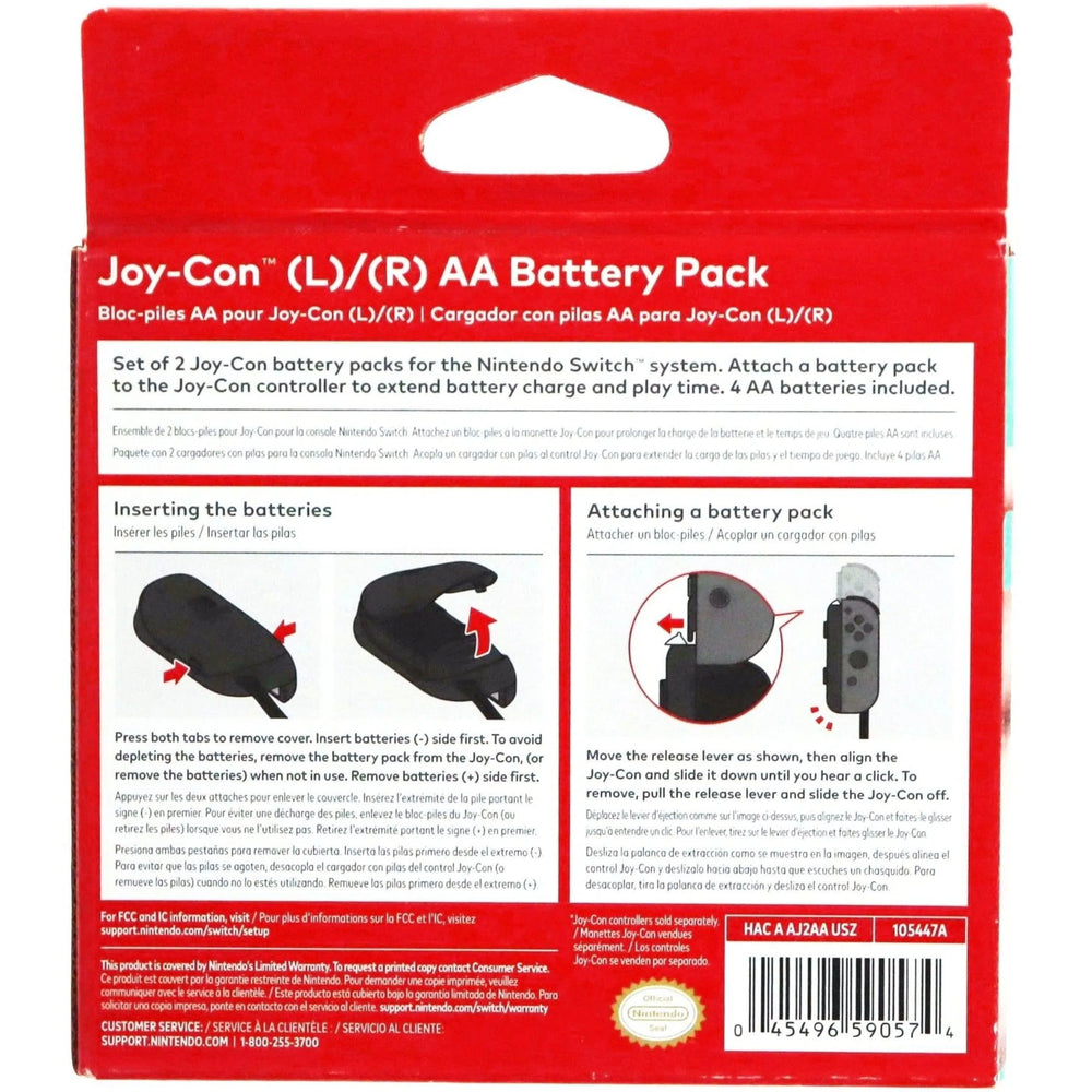 Nintendo Switch Joy-Con AA Battery Pack - Official Nintendo Branded Product