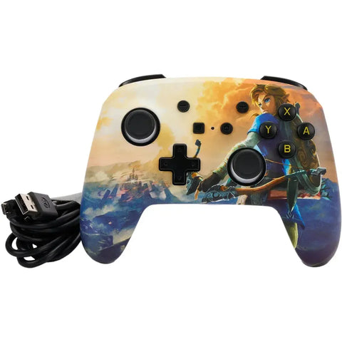 Nintendo Switch [The Legend of Zelda: Breath of the Wild] - Hyrule Hero Enhanced Wired Controller - PowerA