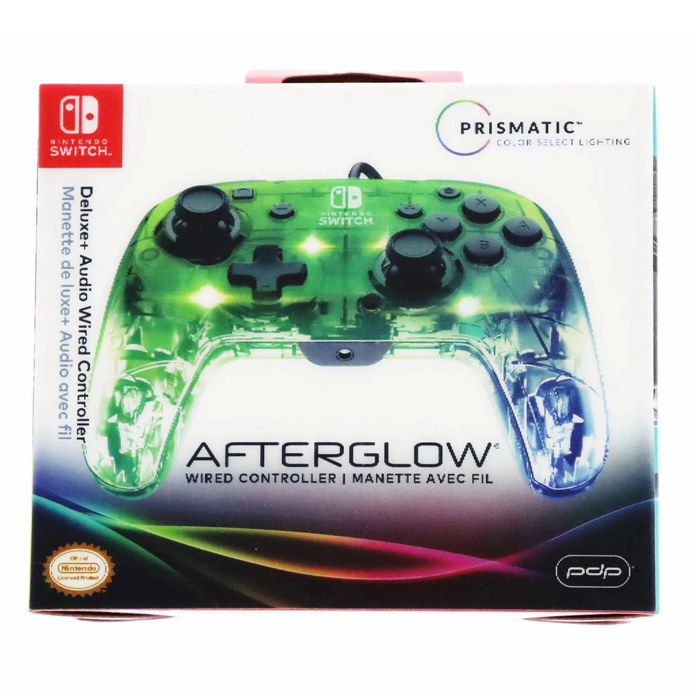 Nintendo Switch Wired Controller (Glowing Afterglow Version) - pdp - Deluxe Edition