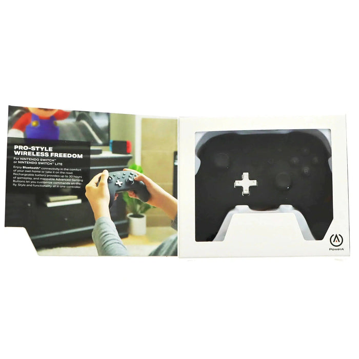 Nintendo Switch Wireless Controller (Black) - PowerA - Enhanced Edition