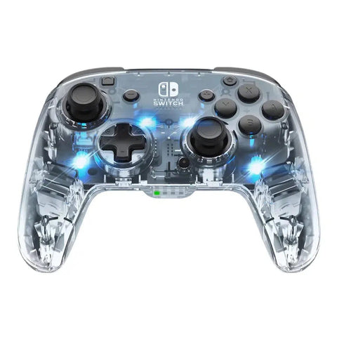 Nintendo Switch Wireless Controller (Glowing Afterglow See Through Version) - pdp - Deluxe Edition