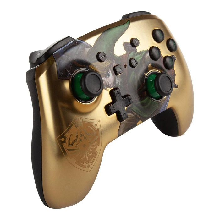 Nintendo Switch Wireless Controller (Link Gold Version) - PowerA - Enhanced Edition