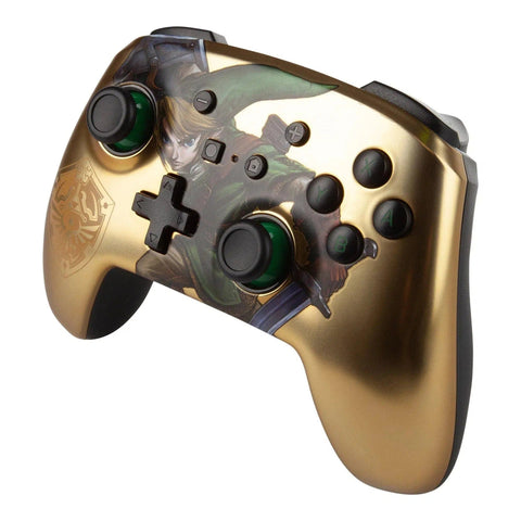 Nintendo Switch Wireless Controller (Link Gold Version) - PowerA - Enhanced Edition