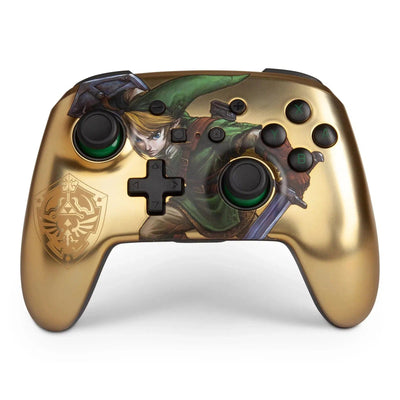Nintendo Switch Wireless Controller (Link Gold Version) - PowerA - Enhanced Edition