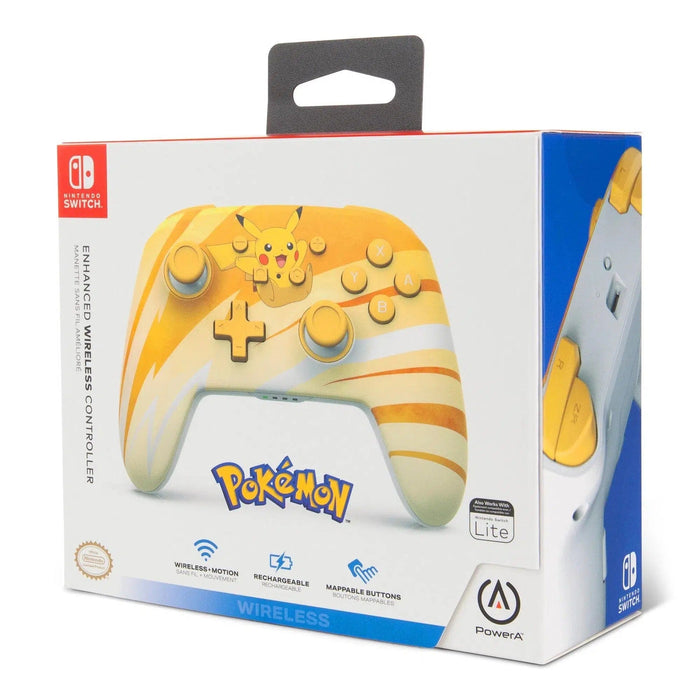 Nintendo Switch Wireless Controller (Pikachu Joy Version) - PowerA - Enhanced Edition