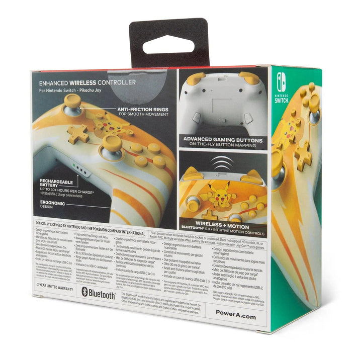 Nintendo Switch Wireless Controller (Pikachu Joy Version) - PowerA - Enhanced Edition