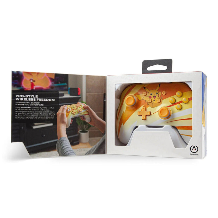 Nintendo Switch Wireless Controller (Pikachu Joy Version) - PowerA - Enhanced Edition