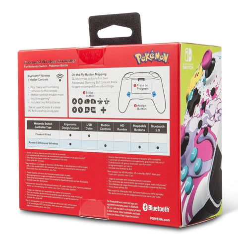 Nintendo Switch Wireless Controller (Pokémon Battle Version) - PowerA - Enhanced Edition