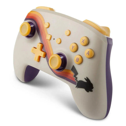 Nintendo Switch Wireless Controller (Retro Pikachu Version) - PowerA - Enhanced Edition