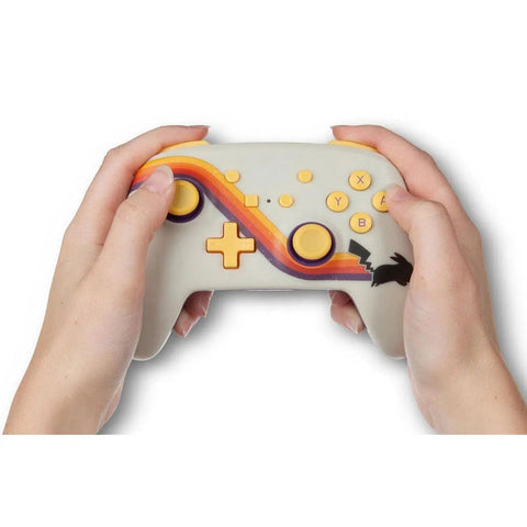 Nintendo Switch Wireless Controller (Retro Pikachu Version) - PowerA - Enhanced Edition
