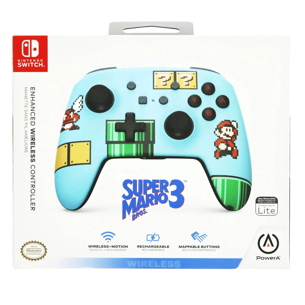 Nintendo Switch Wireless Controller (Super Mario Bros. 3 Version) - PowerA - Enhanced Edition