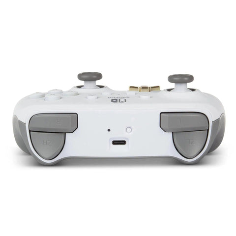 Nintendo Switch Wireless Controller (White) - PowerA - Enhanced Edition