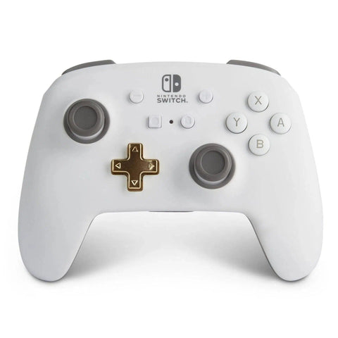 Nintendo Switch Wireless Controller (White) - PowerA - Enhanced Edition