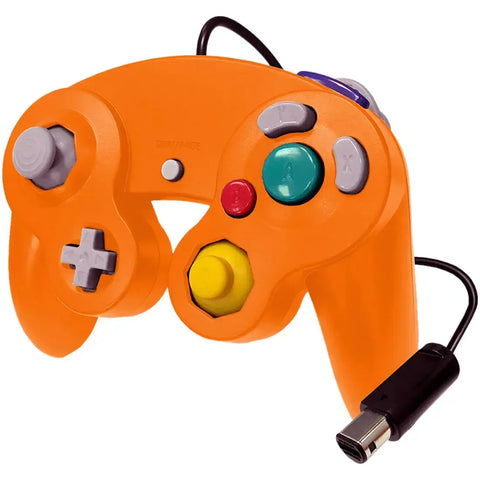 Nintendo Wii & Gamecube - Spice Orange Wired Controller - Old Skool