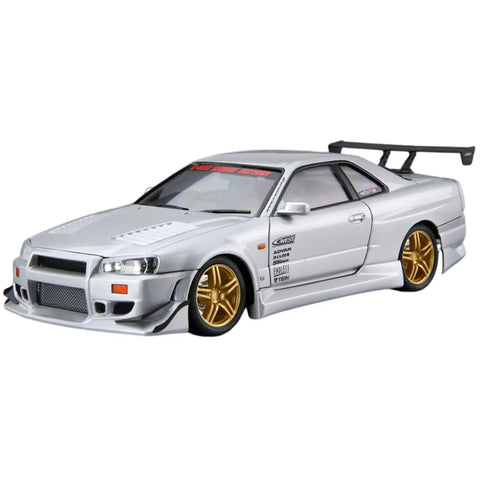 Nissan - C-West BNR34 Skyline GT-R Car Figure Model Kit (1:24 Scale) - Aoshima - The Model Car Series No. 50 - Image 3