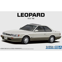 Nissan - UF31 Leopard Ultima V30 Twincam Turbo Car Figure Model Kit (1:24 Scale) - Aoshima - The Model Car Series No. 117