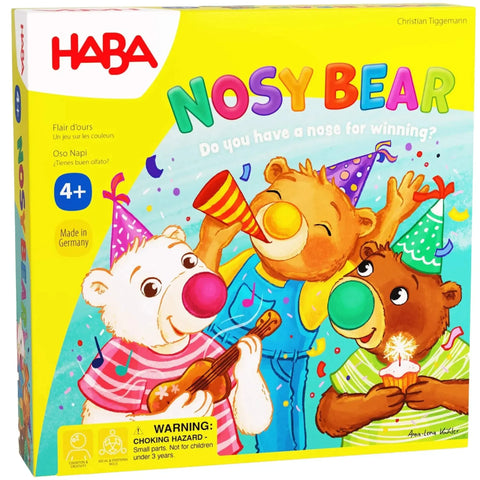 Nosy Bear - Memory Colors Board Game for Family, Adults, and Children (2-4 Players, Ages 4+) - HABA - Image 1