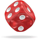 Oakie Doakie Dice - Marble Red D6 Dice (12mm)